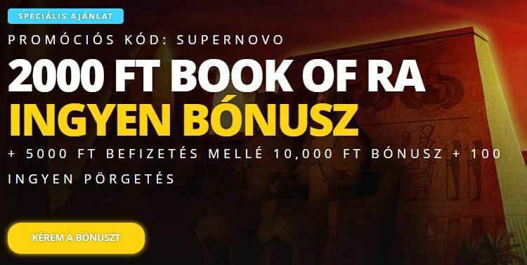 LVBet Casino 2000 Ft. befizetés nélküli bónusz - Promo Code: "SUPERNOVA" 